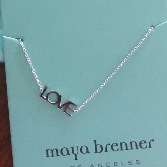 MAYA BRENNER “LOVE” BRACELET NWT IN SILVER - Picture 3 of 3